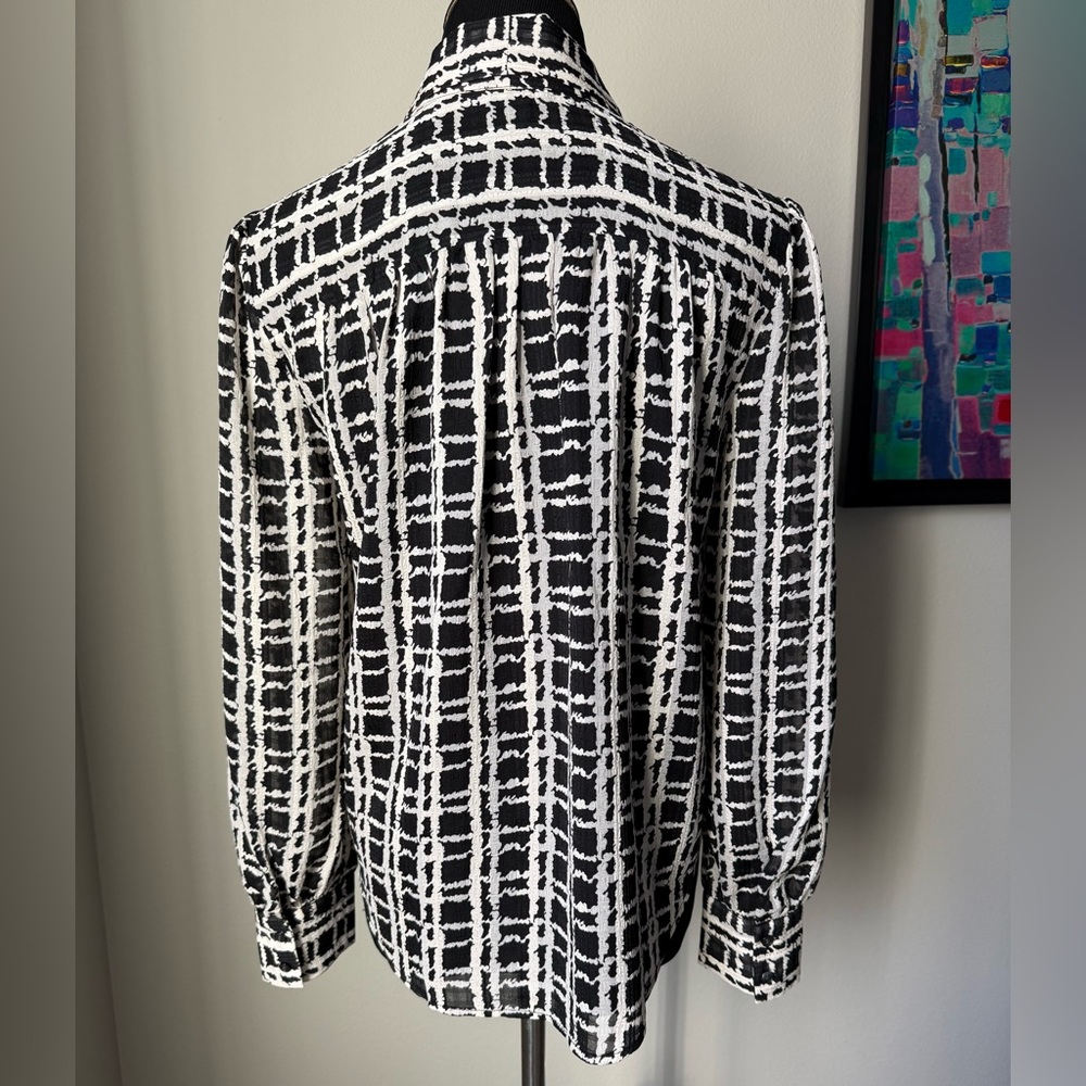 Ann Taylor Tie Neck Blouse - Picture 6 of 8
